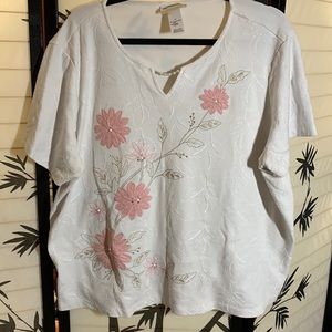 Alfred Dunner Dress Top Sz 2x